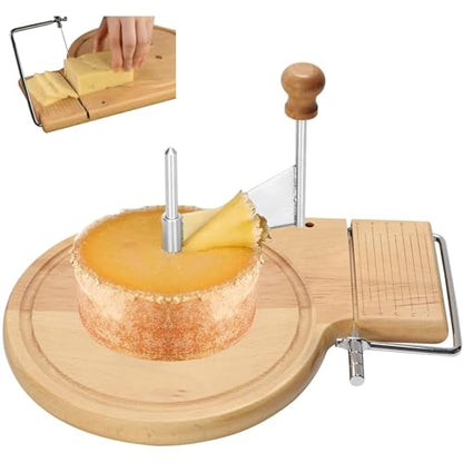 Adjustable Stainless Steel Cheese Slicer - Flower Maker & Curler for Cheese Wheels, Butter & Chocolate - Essential Kitchen Tool for Cheese Lovers