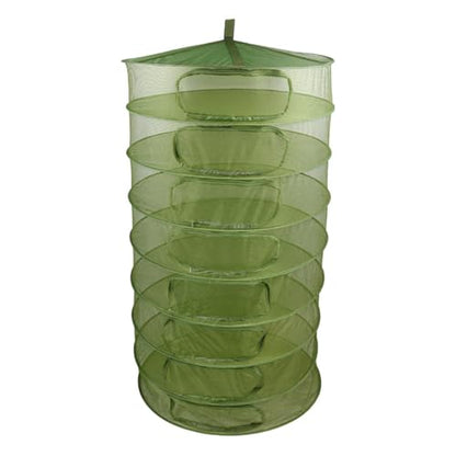 Grow1 3ft Drying Rack with Zipper Openings Collapsible Mesh Herb and Flower Hanging Dryer with Carrying Case for Secure Enclosed Drying - size: 3 feet, style: Zipper