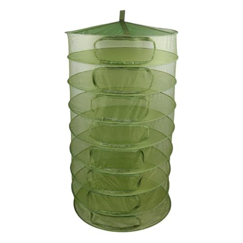 Grow1 3ft Drying Rack with Zipper Openings Collapsible Mesh Herb and Flower Hanging Dryer with Carrying Case for Secure Enclosed Drying - size: 3 feet, style: Zipper
