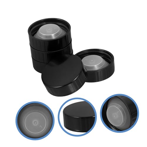 5pcs Screw Caps for Glass Beer Bottles Airtight Sealing Lids for Plastic Prevents Liquid Leakage and Carbonation