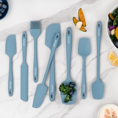 Elihome Mini Silicone Basting Pastry Brush, Cooking Brush for Oil Sauce Butter Marinades, Food Brushes for BBQ Grill Kitchen Baking, Baster Brushes Food Grade, Slate Teal Grey - color: Slate Teal Grey