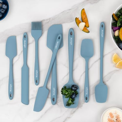 Elihome Mini Silicone Basting Pastry Brush, Cooking Brush for Oil Sauce Butter Marinades, Food Brushes for BBQ Grill Kitchen Baking, Baster Brushes Food Grade, Slate Teal Grey - color: Slate Teal Grey
