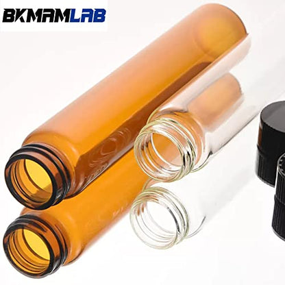 40ml Amber Small Glass Vials 30pcs with Screw Caps(30pcs) - color: Amber, size: 40ml 30pcs