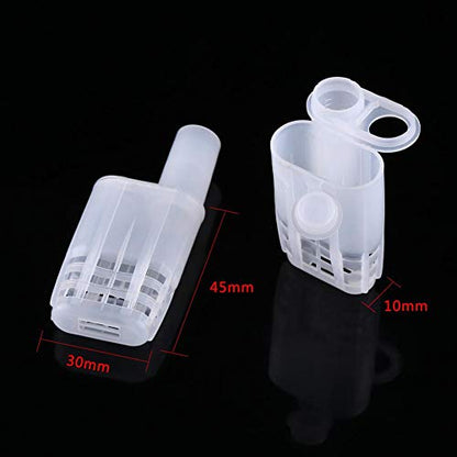 Walfront Queen Bee Cages 10Pcs Plastic Isolator Rearing Catcher Holder Beekeeping Tool
