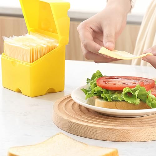 Cheese Block Storage Box with Lid Food Preservation Case Crisper Container for Picnics and Gatherings