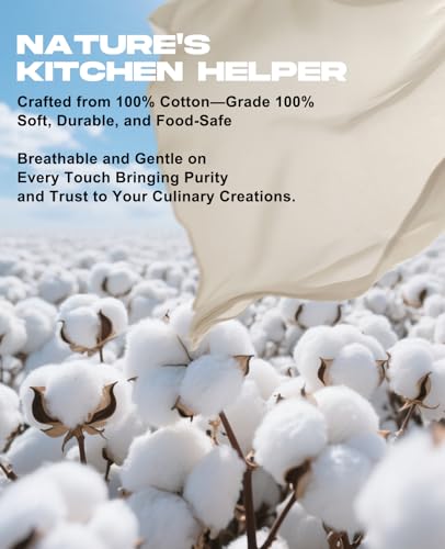 High-Grade 100 Cheesecloth – 4-Pack, Soft & Durable 20x20 Inch Cotton, Lock-Edged, Reusable for Cooking, Straining, and Cheesemaking - color: 4Pcs