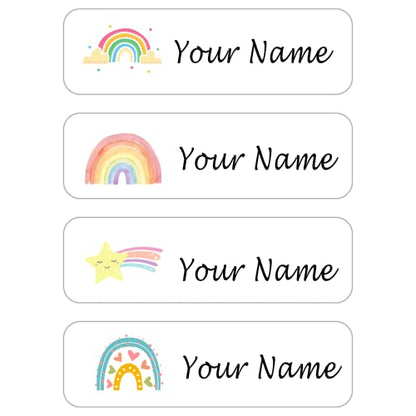 Custom Waterproof Dishwasher Safe Kid Name Labels for Daycare(128 Pack), Camp, School Supply, Baby Bottles, Lunch Boxes and Cups, Travel. Cute Personalized Design Name Stickers (Pattern 7) - color: Pattern 7
