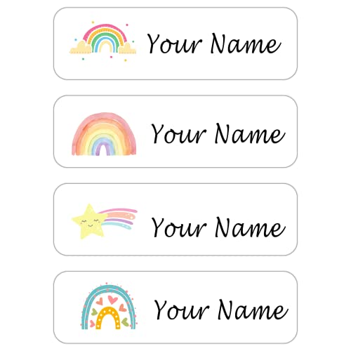 Custom Waterproof Dishwasher Safe Kid Name Labels for Daycare(128 Pack), Camp, School Supply, Baby Bottles, Lunch Boxes and Cups, Travel. Cute Personalized Design Name Stickers (Pattern 7) - color: Pattern 7