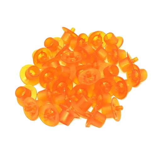 300PCS King Table Protection Cup Queen Bee Breeding Base Mount Pin Cell Cups Queen Rearing Cell Cups Beekeeping Tools(Orange) - color: Orange