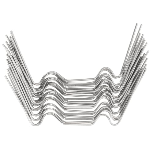 Uxcell 150pcs Greenhouse Glazing Clips, 75mm Stainless Steel W Type Greenhouse Glazing Wire Clips - size: 75mm