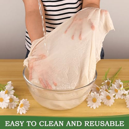 WMKGG 9 PCS Cheese Cloths, Grade 100, 20x20 Inch Cotton Cheesecloth with Hemmed 4 Edges, Reusable Unbleached Fine Mesh Cheesecloth for Straining, Cooking, Juicing, Cheese Making, Baking, Yogurt - size: 9pcs 20"x20"Cheese Cloth