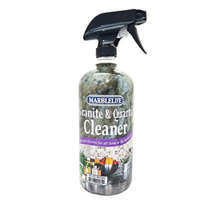 Marblelife Granite & Quartz Cleaner, Safe & Powerful Granite Countertop Cleaner, Oil & Wax Free Quartz Countertop, Effective Stone Care & Cleaning, 32oz Spray - size: 32 Fl Oz (Pack of 1)