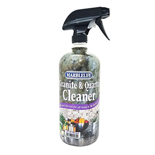 Marblelife Granite & Quartz Cleaner, Safe & Powerful Granite Countertop Cleaner, Oil & Wax Free Quartz Countertop, Effective Stone Care & Cleaning, 32oz Spray - size: 32 Fl Oz (Pack of 1)