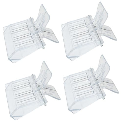 4PCS Plastic Queen Bee Catcher Set Transparent Colour Clamp Cage Beekeeping Tool 2.6 x 2 x 1.9 inches for Safe Capture and Storage