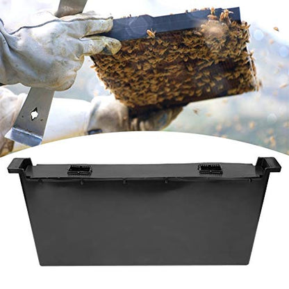 Bee Feeder, Frame Rapid Feeders 4L Black Plastic Drinking Equipment Water Dispenser Inside Beehive Entrance Honey Feeder Beekeeping Beekeeper Tool for Feeding or Sugar Syrup from The Front of Hives