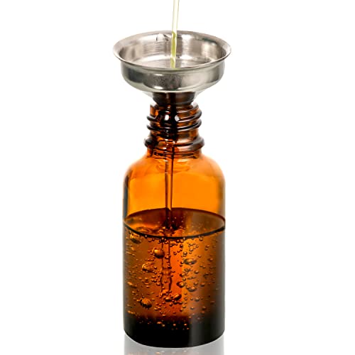 4 Pack, 1 oz Amber Glass Dropper Bottles Plus 2pcs Graduated Calibrated Glass Pipettes (1ml)- 30ml Dark Brown Tincture Bottles with Eye Droppers for Essential Oils, Liquids - Leakproof Travel Bottle - style: Plus 2 Graduated Pipettes