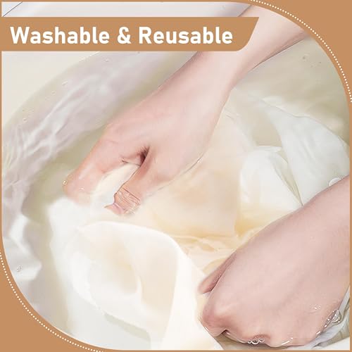 7 Pcs Reusable Cheese Cloths for Straining, 20x20 Inch Hemmed Cheese Cloth Bag for Straining, 100% Unbleached Cotton Cheesecloth for Cooking, Baking, Juicing, Cheese Making, Grade 100, Precut