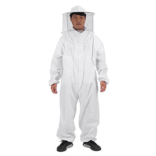Professional Bee Suit for Men Women, Beekeeping Beekeeper Suit, Beekeeping Outfit Beekeeper Unisex Suits Full Body Beekeepers Suits Hat (XL) - size: XL
