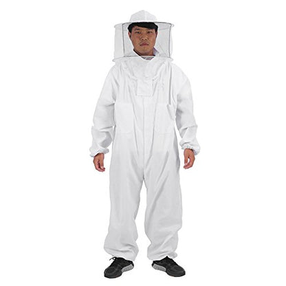Professional Bee Suit for Men Women, Beekeeping Beekeeper Suit, Beekeeping Outfit Beekeeper Unisex Suits Full Body Beekeepers Suits Hat (XL) - size: XL