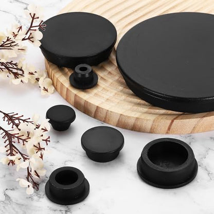 uxcell Silicone Hole Plug, Waterproof Round Rubber Stoppers Bottle Seal Plugs Tube Pipe End Caps for 47mm/1.85" Hole for Bathtub Bottle, Black - size: 47mm/1.85"