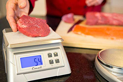 Escali Alimento 136DK Digital Kitchen Scale, Elite Food Measuring to The Gram with Removable Stainless Steel Platform and LCD Display, Baking and Cooking Made Simple - size: 9.75" x 7.00" x 3.75", style: 136DK