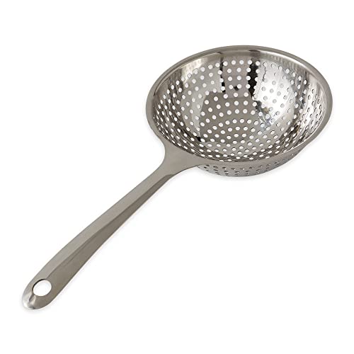 RSVP International Endurance Kitchen Collection Pierced Straining Tools, Pasta Scoop, 18/8 Stainless Steel - size: Pasta Scoop