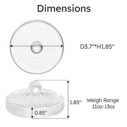Jillmo Fermentation Weight for 3.8'' Opening Gallon Jars, Large and Heavy Glass Fermenting Weights for Making Sauerkraut, Kimchi, Carrots, 3.7inch, Pack of 2 - size: Bamboo - 2 Pack