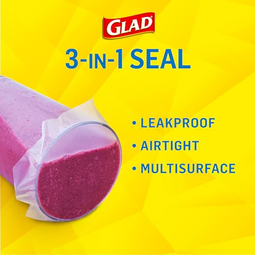 Glad Press'n Seal Plastic Food Wrap | 70 Square Foot | Roll | Pack of 2 - size: 70 Sq Ft (Pack of 2)