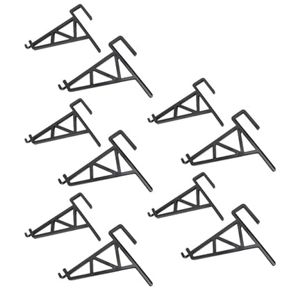 ANGGREK Beehive Frame Holder Grip, Beehive Inspection Bracket Lightweight Sturdy 10pcs for Honey Harvesting (Black) - color: Black