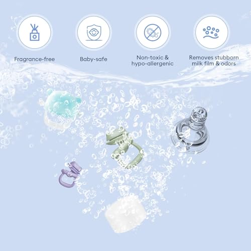 MOMFANN 150 Professional Deep Cleaning Detergent Tablets for All Baby Bottle Washers, Washer Tablets for Bottle Washer and Sterilizer and Dryer, Easy to Use - size: 150Pcs