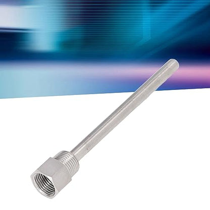 1-Pack Stainless Steel Thermowell, G1/2 Male Thread 6.7 Inch Temperature Sensor Protector, for Brew Kettles and Industrial Applications