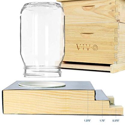 VIVO Light Wood Boardman Entrance Feeder, BEE-V110 | Beekeeping, For Beehives