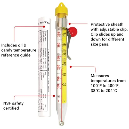 Chaney Instrument 00723 Deluxe Candy/Deep-Fry Thermometer with sheath