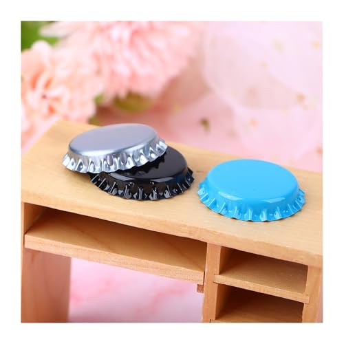 100Pcs Caps Homebrew Beer Caps Craft Beer Bottling Caps Oxygen Absorbing Seal Crown Caps for DIY Home Brewing Beer Tool(Blue) - color: Blue