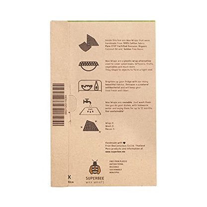 SUPERBEE Beeswax Bread Wrap, Reusable Beeswax Wrap for Food, Wrap Bread, Reusable Bees Wrap Paper for Wrapping Vegetables, Cheese Paper, Bowl Covers and Sandwich Wrapping, XXL (Passion Som) - color: Passion Som