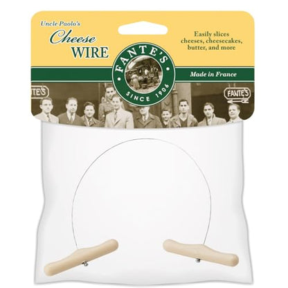 Fantes Cheese Wire Cheese Slicer, Stainless Steel, 12-Inches Long, The Italian Market Original since 1906 - style: Cheese Wire, 12-Inch