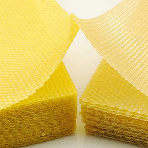 30Pcs Foundation Bee Wax Foundation Sheets Paper Candlemaking Beeswax Flakes Beekeeping Tool