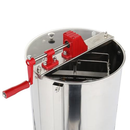 Bonnlo Upgraded Honey Extractor Separator, with 3 Frame, Food Grade Stainless Steel, with Adjustable Height Stands, Beekeeping Pro Extraction Apiary Centrifuge Equipment