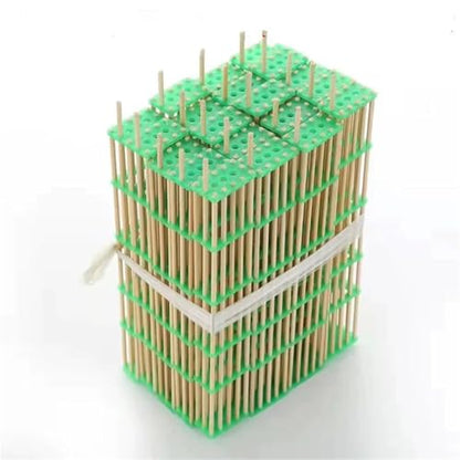 Queen Bee Cage 20Pcs Lengthened Bamboo Queen Bee Cage King Isolation Transport Cages Beekeeping Tools for Beekeeping Supplies