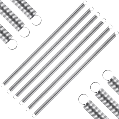 6pcs Extension Springs,0.03"x0.4"x11.8" 304 Stainless Steel Extension Springs with Hook Ends 11.8inch - size: 0.03"x0.4"x11.8"