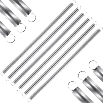 6pcs Extension Springs,0.03"x0.4"x11.8" 304 Stainless Steel Extension Springs with Hook Ends 11.8inch - size: 0.03"x0.4"x11.8"