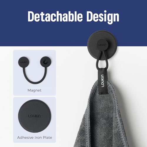 loukin Dry Erase Cloth with Detachable Magnet, Magnetic Whiteboard Cloth, Microfiber Cleaning Cloth for Classroom, Home and Office, Gray, 12'' x 12''