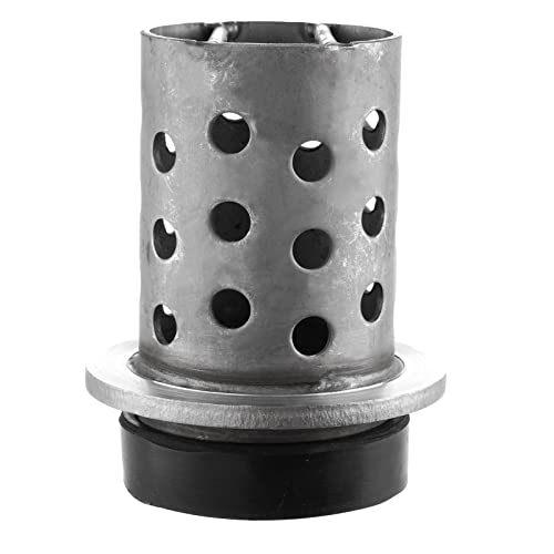 DZQ Perforated Casting Flask Vacuum Casting, 304 Stainless Steel Flanged with Rubber Sprue Base, Various Sizes for Metal Casting (3" x 5") - size: 3" x 5", style: Height: 5in