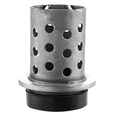 DZQ Perforated Casting Flask Vacuum Casting, 304 Stainless Steel Flanged with Rubber Sprue Base, Various Sizes for Metal Casting (3" x 5") - size: 3" x 5", style: Height: 5in