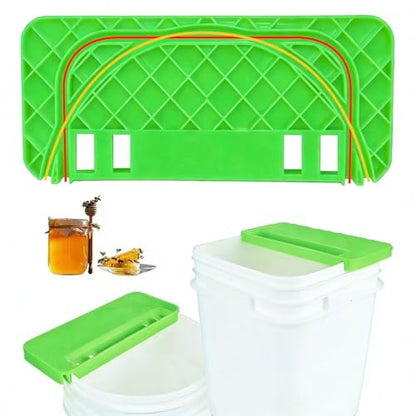 HIMO Square Bucket Honey Uncapping Tank Holder, Suitable for Green Honey Bucket Scraper Tool of 5-Gallon Bucket, Used for Scraping Honey Harvesting Equipment of Propolis Spleen - color: Green-1pc