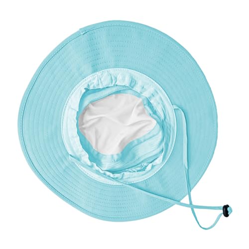 Sun Hats for Men Women Fishing Hat UPF 50+ Breathable Wide Brim Summer UV Protection Hat - color: 1pack-blue