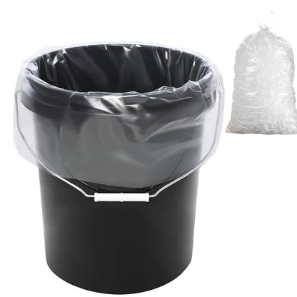 5 Gallon Bucket Liner Bags, 4Mil 12pcs 22x27.5 inches(Excluding Bucket), Turkey Brine Bag Food Grade Bags for Marinading and Brining, BPA Free, Extra Heavy Duty Leak Proof, Great for Food Storage