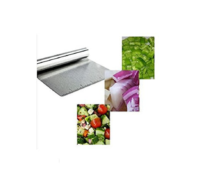 Stainless Steel Food Scraper and Chopper Large Griddle Spatula Kitchen Tool Gadget