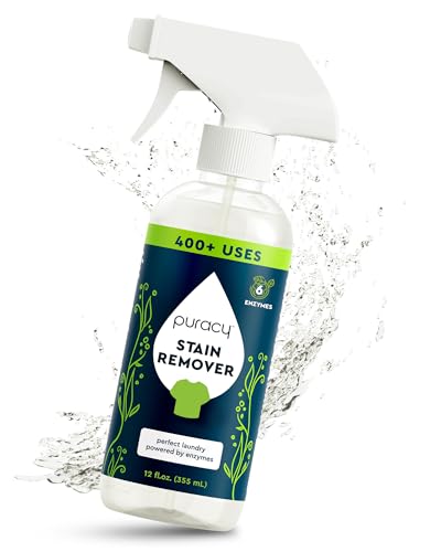 Puracy Stain Remover, Travel and Laundry Stain Cleaner for Clothes, Baby Essentials, Kids Stains, Oil and Fabric Spot Cleaner (Stain Remover Spray, 12 fl oz) - size: 12 Fl Oz (Pack of 1)