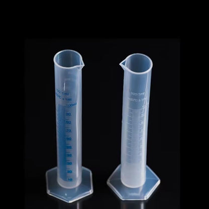 100ml Plastic Graduated Cylinder, 1pc, Transparent, Measuring Cylinder Set, Science Lab Cylinders
